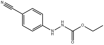 Ethyl 2-(4-Cyanophenyl)hydrazinecarboxylate 구조식 이미지
