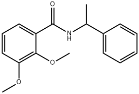 2,3-dimethoxy-N-(1-phenylethyl)benzamide Structure