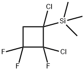 Cyclobutane, 1,2-dichloro-2,3,3-trifluoro-1-(trimethylsilyl)- Structure