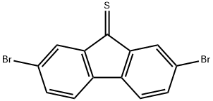 9H-Fluorene-9-thione, 2,7-dibromo- Structure