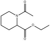 2-Piperidinecarboxylic acid, 1-acetyl-, ethyl ester 구조식 이미지