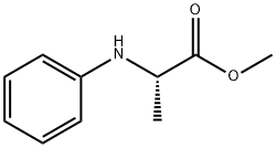 Alanine, N-phenyl-, methyl ester Structure