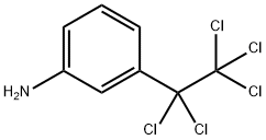 Benzenamine, 3-(1,1,2,2,2-pentachloroethyl)- Structure