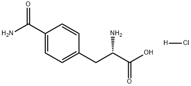 Phenylalanine, 4-(aminocarbonyl)-, monohydrochloride 구조식 이미지