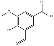 Benzoic acid, 3-formyl-4-hydroxy-5-methoxy- Structure