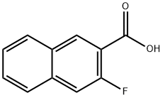 2-Naphthalenecarboxylic acid, 3-fluoro- Structure