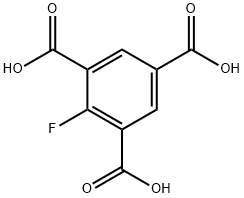 1,3,5-Benzenetricarboxylic acid, 2-fluoro- 구조식 이미지