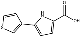 5-(thiophen-3-yl)-1H-pyrrole-2-carboxylicacid 구조식 이미지