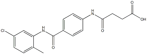 4-{4-[(5-chloro-2-methylanilino)carbonyl]anilino}-4-oxobutanoic acid Structure