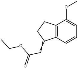 ethyl 2-(4-methoxy-2,3-dihydro-1H-inden-1-ylidene)acetate Structure
