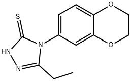 4-(2,3-dihydro-1,4-benzodioxin-6-yl)-5-ethyl-4H-1,2,4-triazole-3-thiol Structure