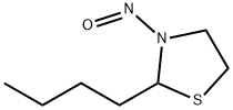 2-butyl-3-nitrosothiazolidine Structure