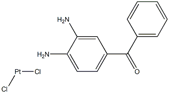 (4-benzoyl-o-phenylenediammine)dichloroplatinum(ii) Structure