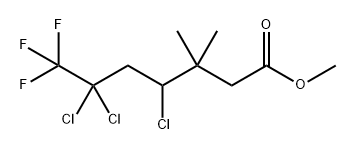 methyl 4,6,6-trichloro-7,7,7-trifluoro-3,3-dimethylheptanoate Structure