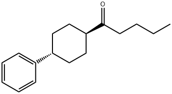 1-Pentanone, 1-(4-phenylcyclohexyl)-, trans- Structure
