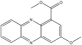 methyl 3-methoxy-1-phenazinecarboxylate Structure