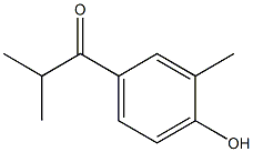 1-(4-hydroxy-3-methylphenyl)-2-methyl-1-propanone 구조식 이미지