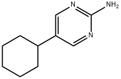 2-Amino-5-(cyclohexyl)pyrimidine Structure