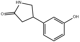 2-Pyrrolidinone, 4-(3-hydroxyphenyl)- Structure