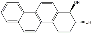 trans-1,2-dihydroxy-1,2,3,4-tetrahydrochrysene Structure