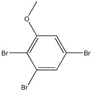 1,2,5-tribromo-3-methoxybenzene 구조식 이미지