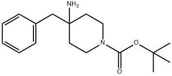 tert-butyl 4-amino-4-benzylpiperidine-1-carboxylate Structure