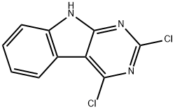 9H-Pyrimido[4,5-b]indole, 2,4-dichloro- Structure