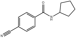 4-cyano-N-cyclopentylbenzamide Structure