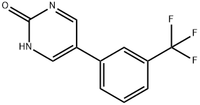 2-Hydroxy-5-(3-trifluoromethylphenyl)pyrimidine Structure
