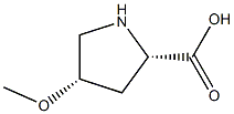 (2S,4S)-4-methoxypyrrolidine-2-carboxylic acid 구조식 이미지