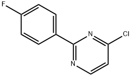 4-CHLORO-2-(4-FLUOROPHENYL)PYRIMIDINE Structure