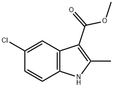 Methyl 5-chloro-2-methyl-1H-indole-3-carboxylate 구조식 이미지