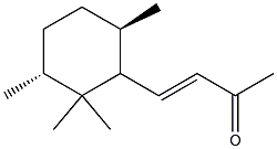 (3E)-4-[(3R,6R)-2,2,3,6-tetramethylcyclohexyl]but-3-en-2-one Structure