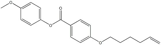 Benzoic acid, 4-(5-hexen-1-yloxy)-, 4-methoxyphenyl ester Structure