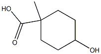 (1r,4r)-4-hydroxy-1-methylcyclohexane-1-carboxylic acid 구조식 이미지