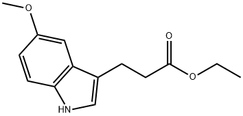 Ethyl 3-(5-Methoxy-3-indolyl)propanoate 구조식 이미지