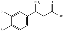 3-amino-3-(3,4-dibromophenyl)propanoic acid 구조식 이미지