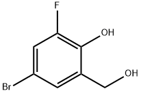 4-Bromo-2-fluoro-6-hydroxymethyl-phenol Structure
