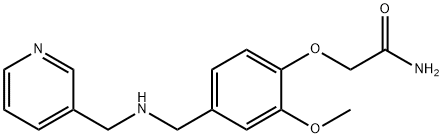 2-(2-methoxy-4-{[(3-pyridinylmethyl)amino]methyl}phenoxy)acetamide 구조식 이미지