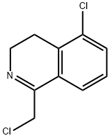 5-chloro-1-(chloromethyl)-3,4-dihydroisoquinoline 구조식 이미지