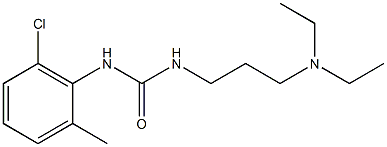 1-(6-Chloro-o-tolyl)-3-[3-(diethylamino)propyl]urea Structure