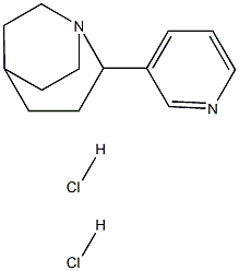 2-(3-Pyridinyl)-1-azabicyclo[3.2.2]nonane dihydrochloride 구조식 이미지