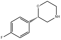 Morpholine, 2-(4-fluorophenyl)-, (2S)- Structure
