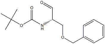 Carbamic acid, [(1S)-1-formyl-2-(phenylmethoxy)ethyl]-, 1,1-dimethylethyl ester (9CI) Structure