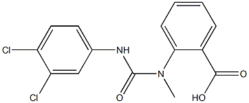 2-[[(3,4-dichloroanilino)carbonyl](methyl)amino]benzoic acid Structure