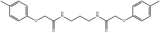 2-(4-methylphenoxy)-N-(3-{[2-(4-methylphenoxy)acetyl]amino}propyl)acetamide 구조식 이미지