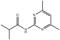 N-(4,6-dimethyl-2-pyrimidinyl)-2-methylpropanamide 구조식 이미지