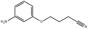 4-(3-aminophenoxy)butanenitrile 구조식 이미지