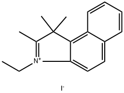 3-ethyl-1,1,2-trimethyl-1H-benzo[e]indol-3-ium iodide 구조식 이미지