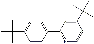 4-(tert-Butyl)-2-[4-(tert-butyl)phenyl]pyridine, 95% Structure